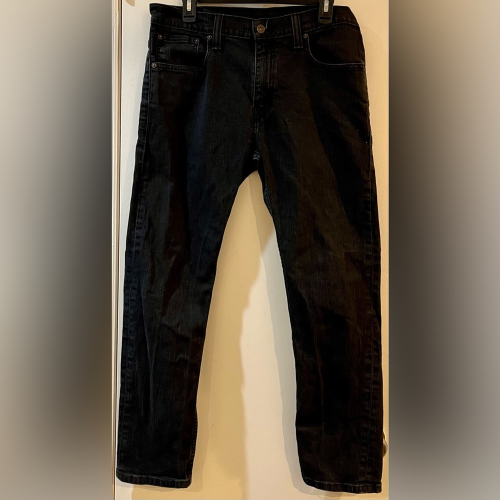 LEVI'S 521 Slim Taper Fit Black Denim Jeans Men’s Size: 32x30